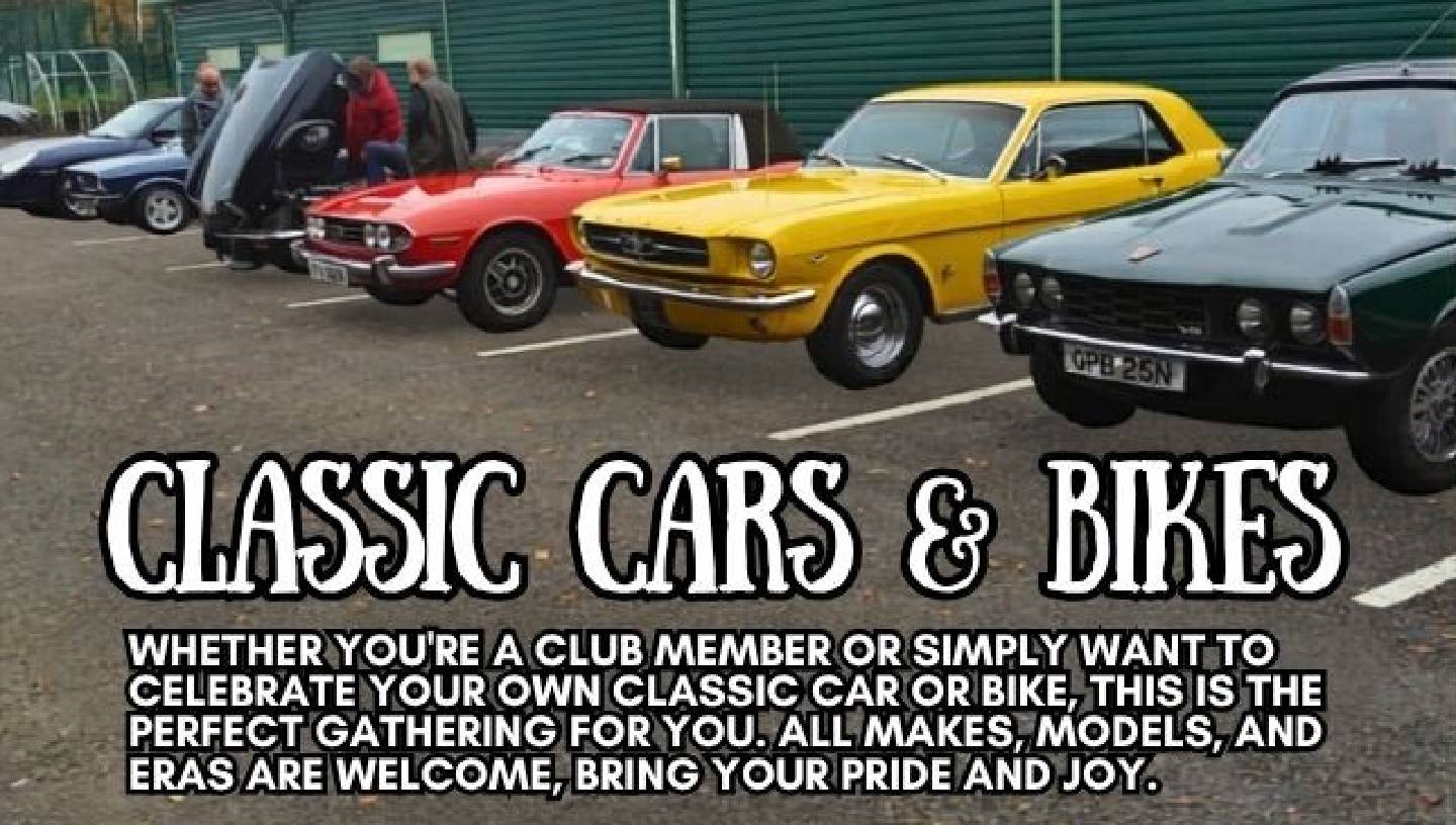 PISTONS AND RINGS: CLASSIC CARS AND BIKES MEET