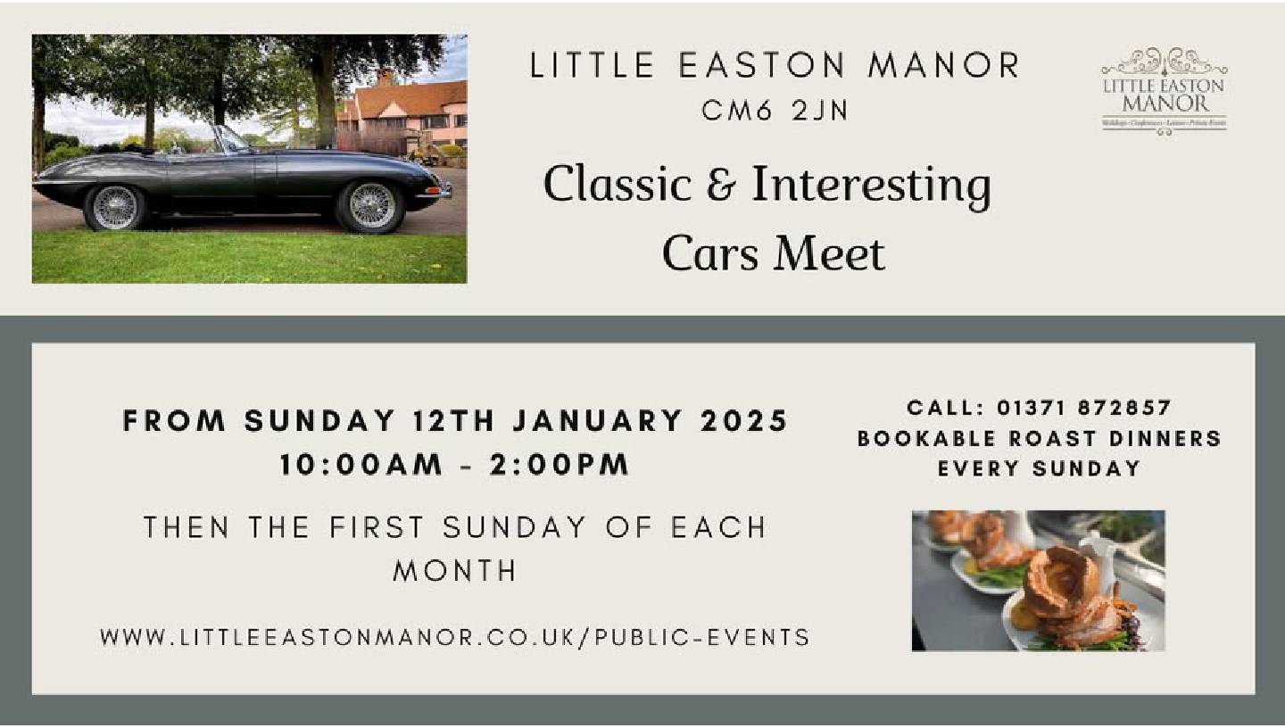 LITTLE EASTON MANOR CLASSIC AND INTERESTING CARS MEET