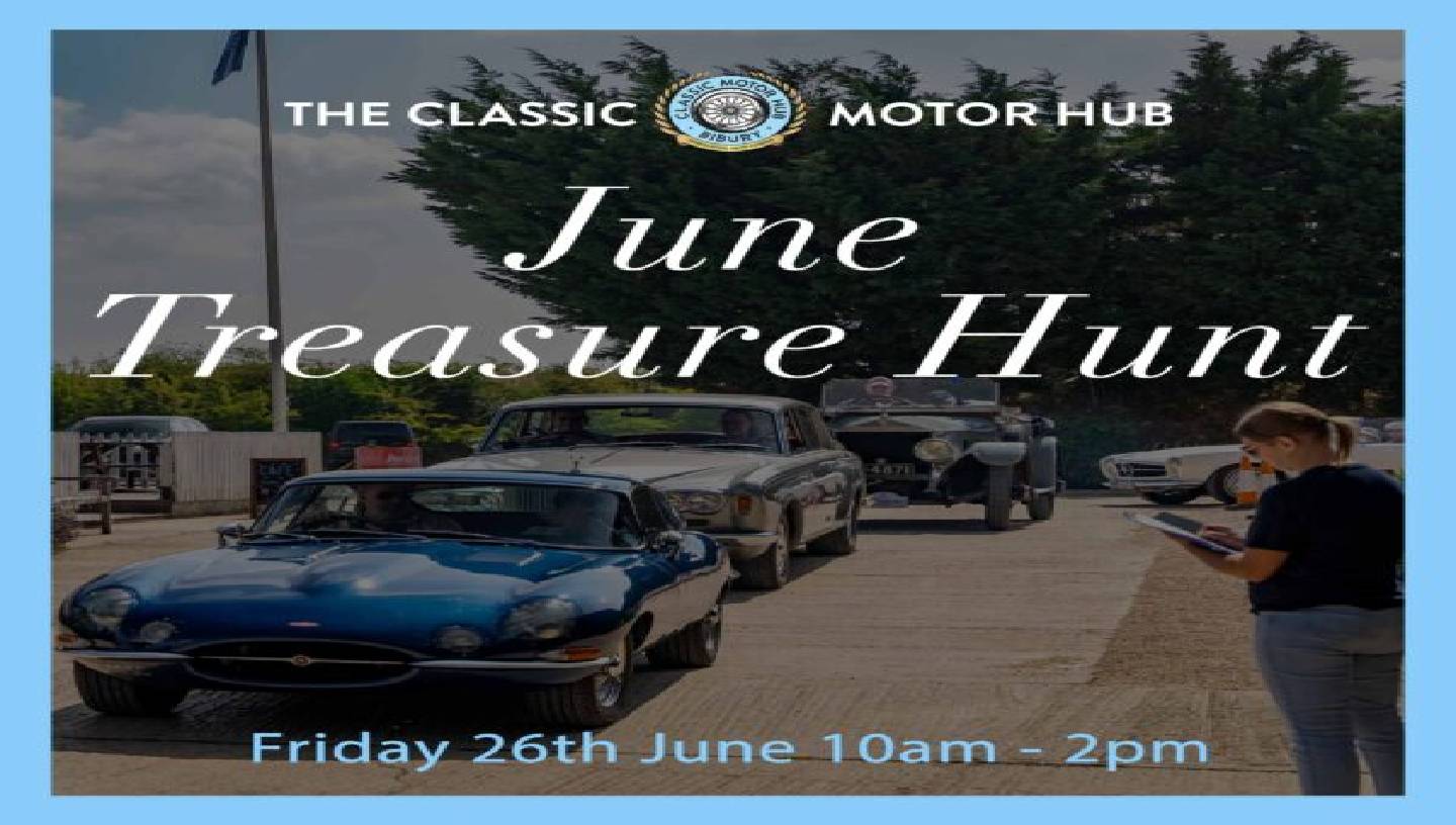 CLASSIC MOTOR HUB'S JUNE TREASURE HUNT