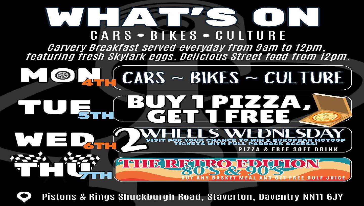 PISTONS AND RINGS THE RETRO EDITION | 80’S & 90’S